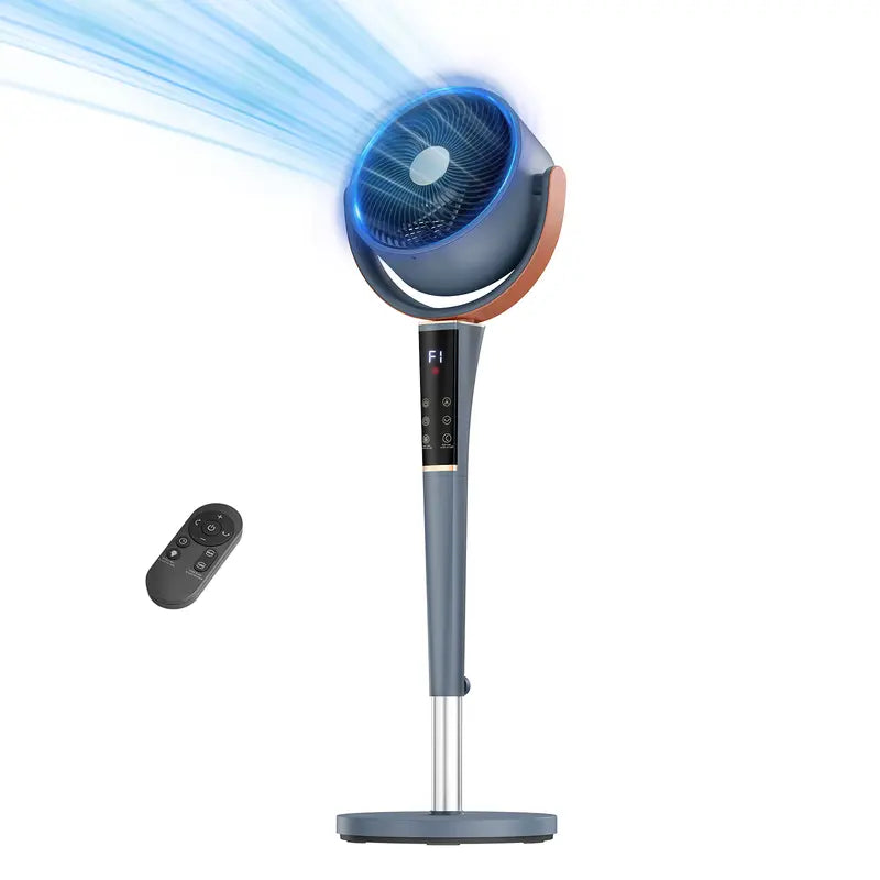Bedroom floor fan, 20-decibel DC air circulator fan
