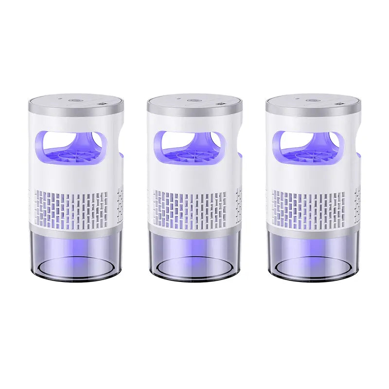 Indoor insect killer with light and suction cup, suitable for home use.